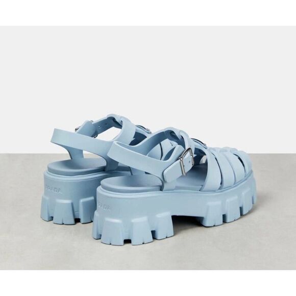 Prada Monolith Cage Platform Sandals Rubber Luxury Designer Shoes US 11/EU41 - Picture 3 of 13
